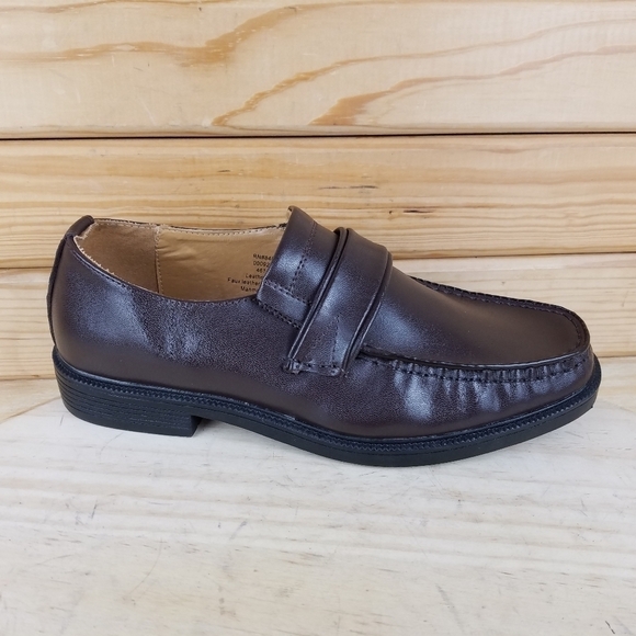 Men's Haband Loafers Executive Division Brown Leather Slip On Shoes Size 7 D - Picture 7 of 10